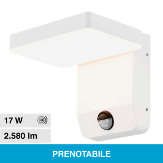 V-Tac VT-11020S Lampada LED da Muro 17W Wall Light SMD Applique con Sensore PIR di Movimento IP65