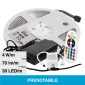 Immagine 1 - V-Tac Kit Striscia LED Flessibile 20W SMD RGB 12V IP65 con Alimentatore Controller Telecomando -