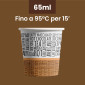 Immagine 2 - Bicchierini da Caffè in Carta Riciclabile con Fantasia WriteOnCUP da 65ml - Confezione da 50