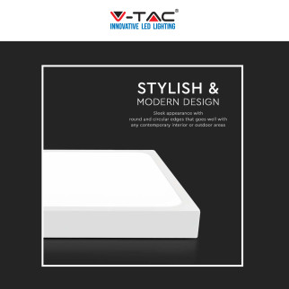 V-Tac VT-8624 Plafoniera LED Quadrata 24W SMD IP44 Colore