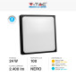 Immagine 5 - V-Tac VT-8624 Plafoniera LED Quadrata 24W SMD IP44 Colore Nero