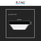 Immagine 7 - V-Tac VT-8624 Plafoniera LED Quadrata 24W SMD IP44 Colore Nero