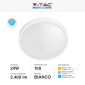 Immagine 5 - V-Tac VT-8624 Plafoniera LED Rotonda 24W SMD IP44 Colore Bianco