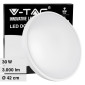 V-Tac VT-8630 Plafoniera LED Rotonda 30W SMD IP44 Colore Bianco - SKU 7621 / 7622 / 7623