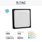 Immagine 5 - V-Tac VT-8618 Plafoniera LED Quadrata 18W SMD IP44 Colore Nero