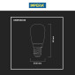 Immagine 5 - Imperia Lampadina LED E14 3W Tubolare T26 SMD in Vetro Satinato