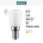 Immagine 2 - Imperia Lampadina LED E14 3W Tubolare T26 SMD in Vetro Satinato