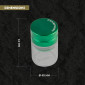 Immagine 4 - Champ High Grinder Tritatabacco 3 Parti in Vetro Trasparente e Metallo Colore Nero Grigio o Verde