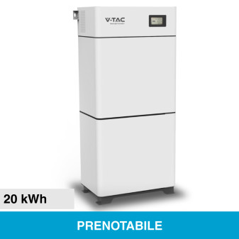 V-Tac Batteria al Litio 20kWh per Inverter Trifase Impianto Fotovoltaico  -...