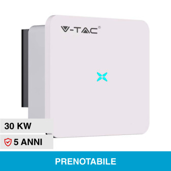 V-Tac VT-6630305 Inverter On Grid 30kW Trifase IP66 per Impianto Fotovoltaico...