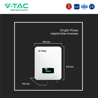 V-Tac Kit 6.15kW 15 Pannelli Solari Fotovoltaici 410W IP68 +
