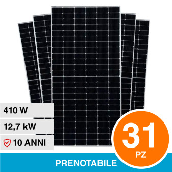 V-Tac VT-410 Kit 12,7kW 31 Pannelli Solari Fotovoltaici 410W 108 Celle IP68 - SKU 11518