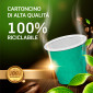 Immagine 4 - Bicchierini da Caffè in Carta Riciclabile Colore Verde da 65ml - Confezione da 50 Bicchieri
