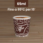 Immagine 3 - Bicchierini da Caffè in Carta Riciclabile con Fantasia Coffee da 65ml - Confezione da 50 Bicchieri