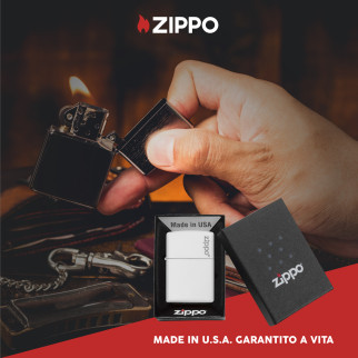 Zippo Accendino a Benzina Ricaricabile ed Antivento con Fantasia