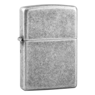 Zippo Accendino a Benzina Ricaricabile ed Antivento Antique Silver