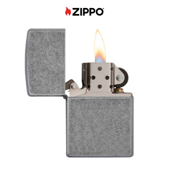 Zippo Accendino a Benzina Ricaricabile ed Antivento Antique Silver