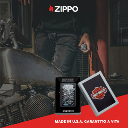 Zippo Accendino a Benzina Ricaricabile ed Antivento con Fantasia