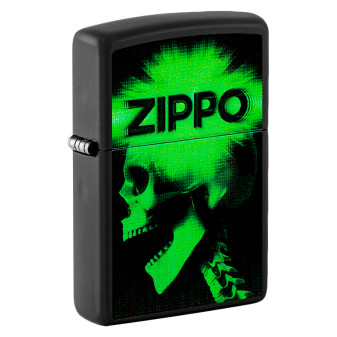 Zippo Accendino a Benzina Ricaricabile ed Antivento con Fantasia Zippo Cyber Design - mod. 48485