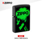 Immagine 2 - Zippo Accendino a Benzina Ricaricabile ed Antivento con Fantasia Zippo Cyber Design - mod. 48485