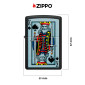 Immagine 4 - Zippo Accendino a Benzina Ricaricabile ed Antivento con Fantasia King of Spade Design - mod. 48488