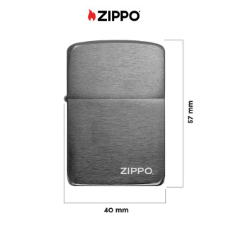 Zippo Accendino a Benzina Ricaricabile ed Antivento Black Ice 1941