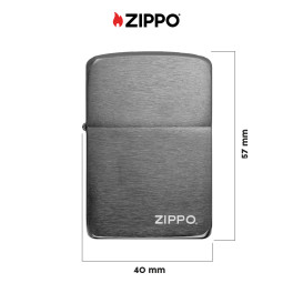 Zippo Accendino a Benzina Ricaricabile ed Antivento Black Ice 1941