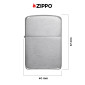 Immagine 4 - Zippo Accendino a Benzina Ricaricabile ed Antivento Brushed Chrome