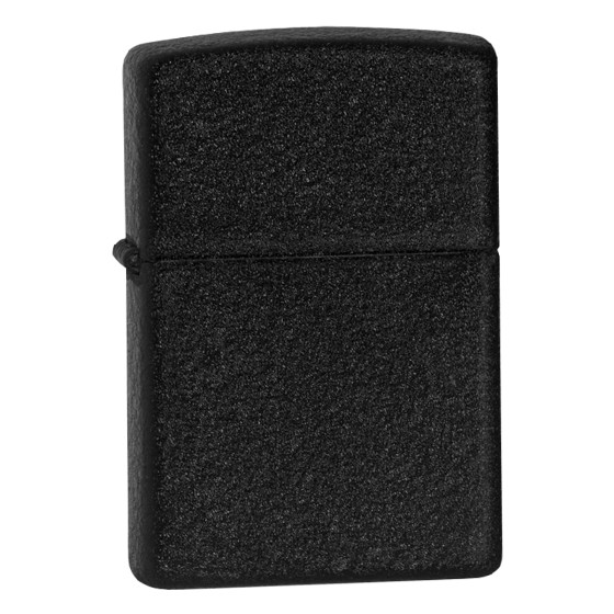 Zippo Accendino a Benzina Ricaricabile ed Antivento Black Crackle - Zippo Accendino a Benzina Ricaricabile ed Antivento Black Crackle -