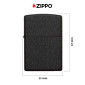 Immagine 4 - Zippo Accendino a Benzina Ricaricabile ed Antivento Black Crackle -