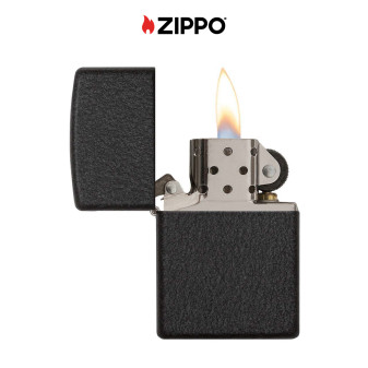 Zippo Accendino a Benzina Ricaricabile ed Antivento Black Crackle -
