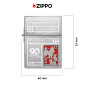 Immagine 4 - Zippo Accendino a Benzina Ricaricabile ed Antivento 1935 Replica con Fantasia 2022 Founder's Day