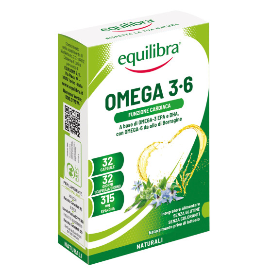Equilibra Benessere Cardiovascolare Integratore Omega 3 e Omega 6 - Equilibra Benessere Cardiovascolare Integratore Omega 3 e Omega 6 -
