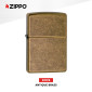 Immagine 2 - Zippo Accendino a Benzina Ricaricabile ed Antivento Antique Brass -