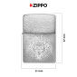 Immagine 4 - Zippo Accendino a Benzina Ricaricabile ed Antivento con Fantasia Spade Skull Design - mod. 48500