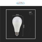 Immagine 5 - V-Tac Smart VT-5142 Lampadina LED Wi-Fi E27 14W Bulb A65 Goccia