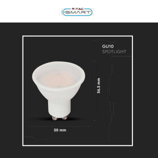 V-Tac Smart VT-2215 Lampadina LED Wi-Fi GU10 4.8W Faretto