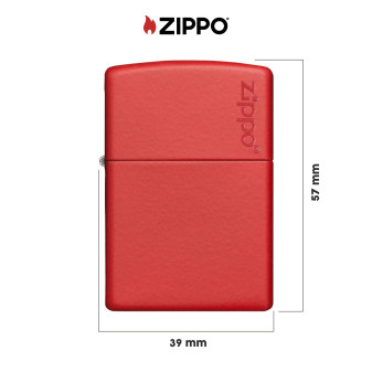 Zippo Accendino a Benzina Ricaricabile ed Antivento con Fantasia Red