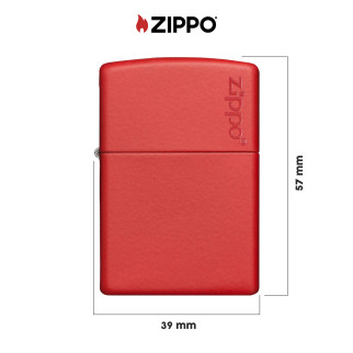 Zippo Accendino a Benzina Ricaricabile ed Antivento con Fantasia Red