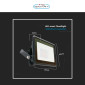 Immagine 4 - V-Tac Smart VT-5182 Faro LED Wi-Fi Floodlight 20W SMD IP65