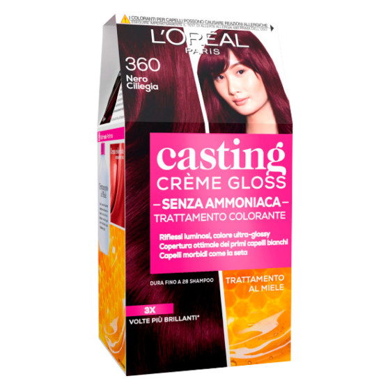 L'Oréal Casting Crème Gloss Trattamento Colorante 360 Nero Ciliegia L'Oréal Casting Crème Gloss Trattamento Colorante 360 Nero Ciliegia