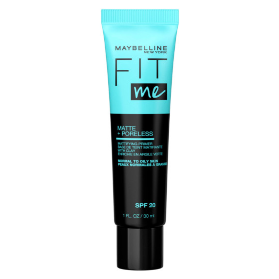 Maybelline New York Fit Me Matte + Poreless Primer Opacizzante SPF 20 a Lunga Tenuta - Flacone da Maybelline New York Fit Me Matte + Poreless Primer Opacizzante SPF 20 a Lunga Tenuta - Flacone da