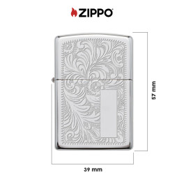 Zippo Accendino a Benzina Ricaricabile ed Antivento con Fantasia
