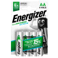 Energizer Accu Recharge Extreme HR6 Stilo AA Mignon 1.2V Pile Ricaricabili 2300mAh - Blister da 4 Batterie