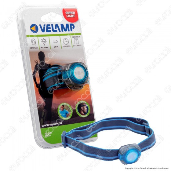 Velamp IH424 Ultralight 2 LED Headlight - Torcia Frontale