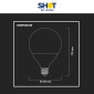 Immagine 8 - Bot Lighting Shot Lampadina LED E27 20W Bulb G120 Globo SMD - mod.