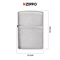 Immagine 4 - Zippo Accendino a Benzina Ricaricabile ed Antivento Brushed Chrome -