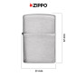 Immagine 4 - Zippo Accendino a Benzina Ricaricabile ed Antivento Brushed Chrome -