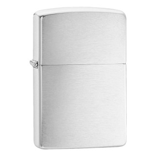 Zippo Accendino a Benzina Ricaricabile ed Antivento Brushed Chrome -