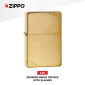 Immagine 2 - Zippo Accendino a Benzina Ricaricabile ed Antivento Brushed Brass
